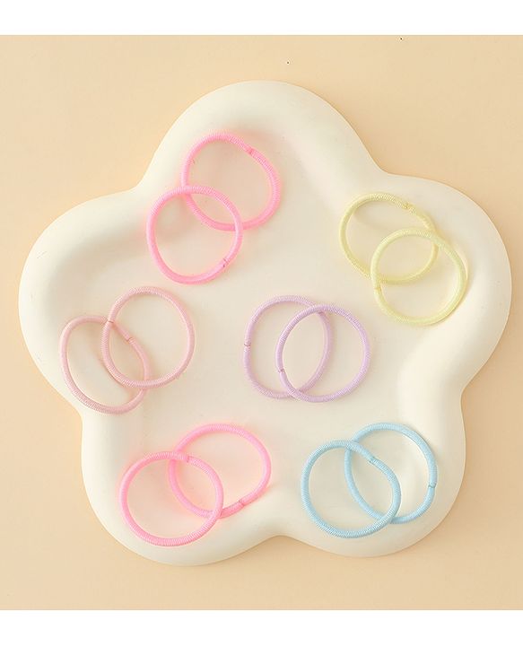 Babyhug Free Size Hair Rubber Bands Pack of 100 - Multicolor