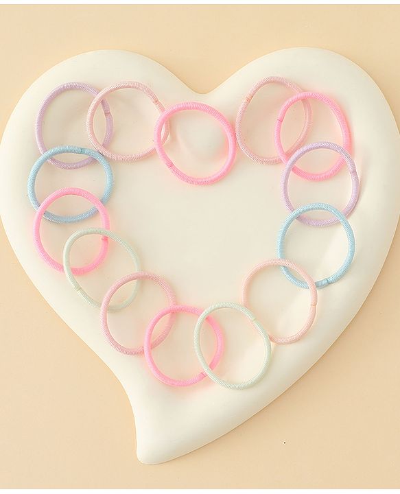 Babyhug Free Size Hair Rubber Bands Pack of 100 - Multicolor