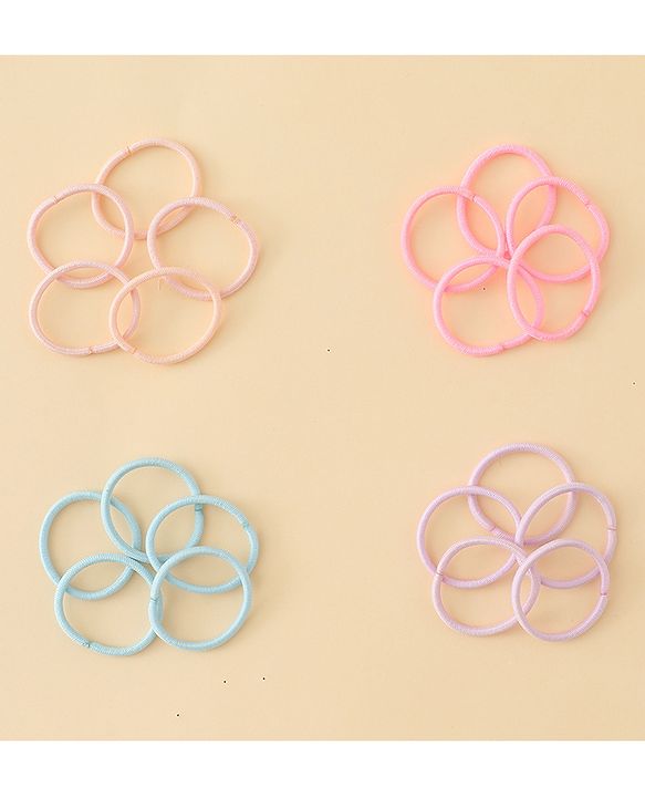 Babyhug Free Size Hair Rubber Bands Pack of 100 - Multicolor