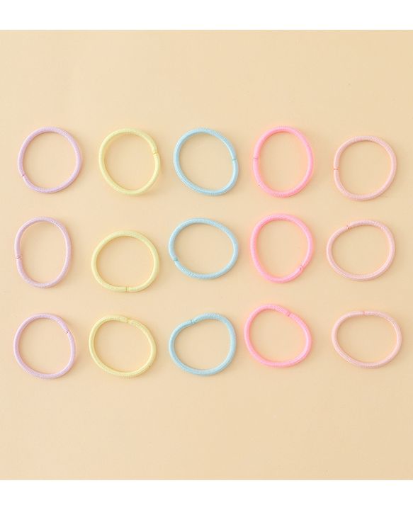 Babyhug Free Size Hair Rubber Bands Pack of 100 - Multicolor