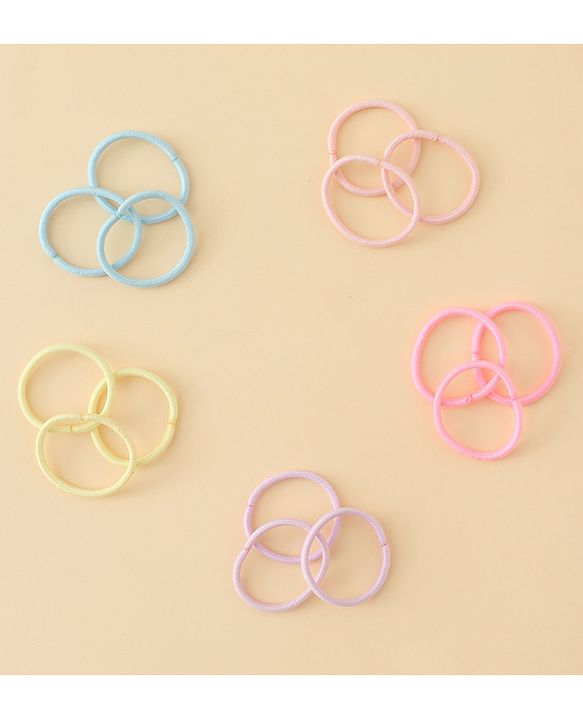 Babyhug Free Size Hair Rubber Bands Pack of 100 - Multicolor