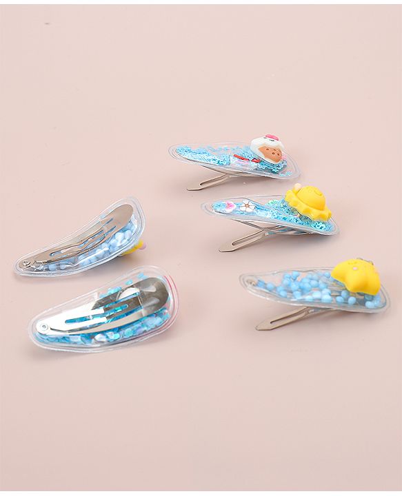 Babyhug Free Size  Snap Clips with  Applique Pack of 5 - Multicolor
