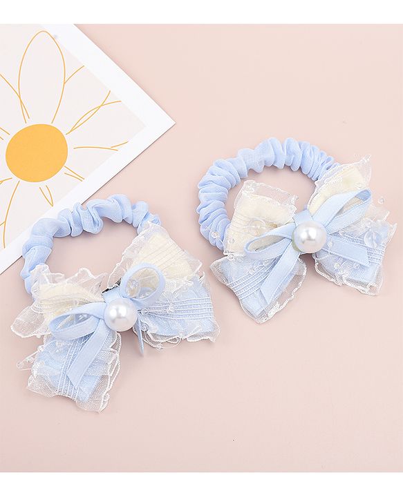 Babyhug Bow Rubber Bands Pack of 2 - Pink