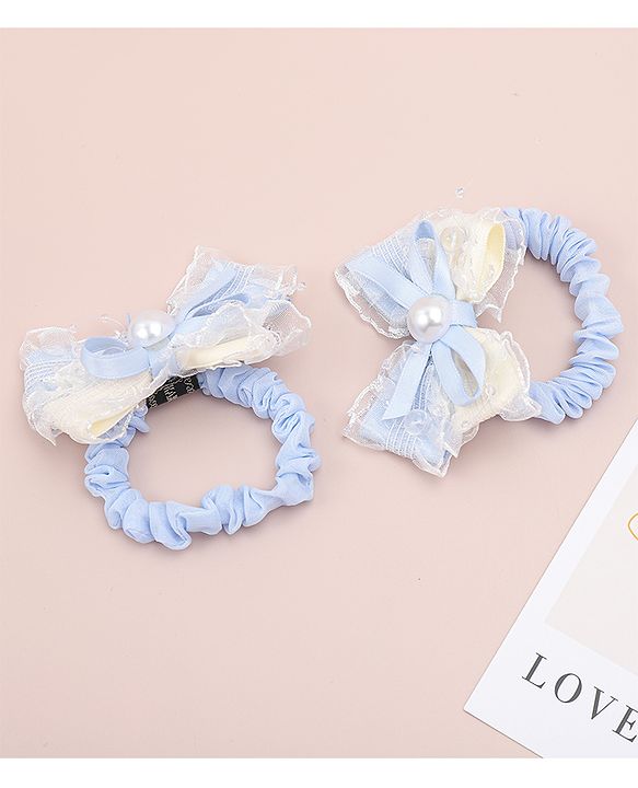 Babyhug Bow Rubber Bands Pack of 2 - Pink