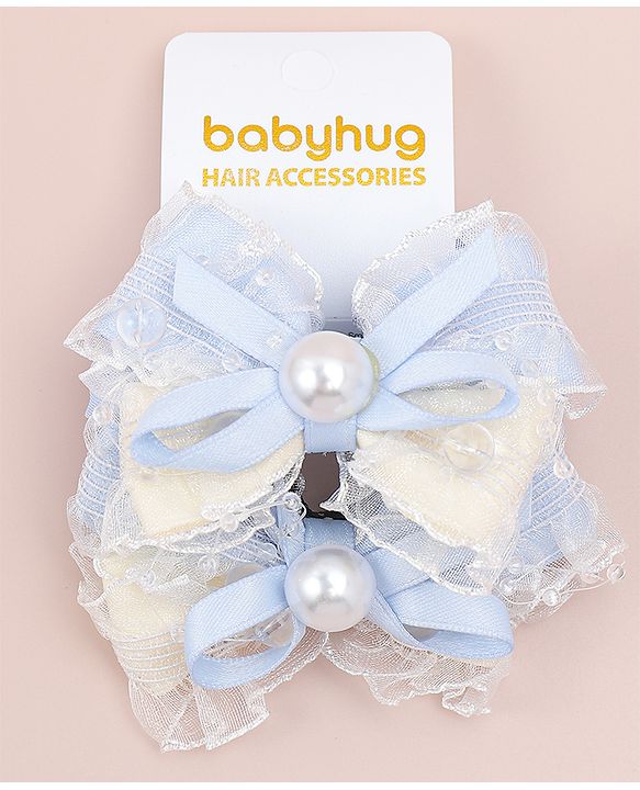 Babyhug Bow Rubber Bands Pack of 2 - Pink