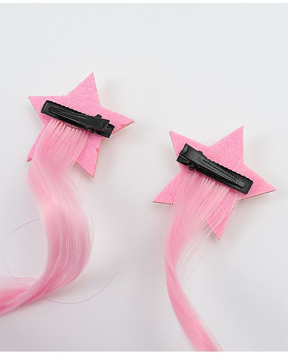 Babyhug Star Applique Hair Clip Extension Pack of 2 - Purple