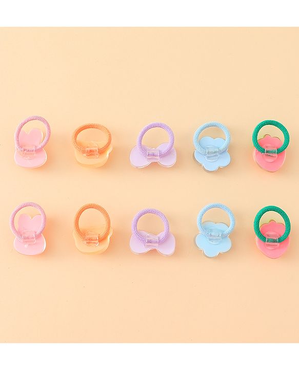 Babyhug Hair Rubber Bands Pack of 5 Free Size - Multicolor