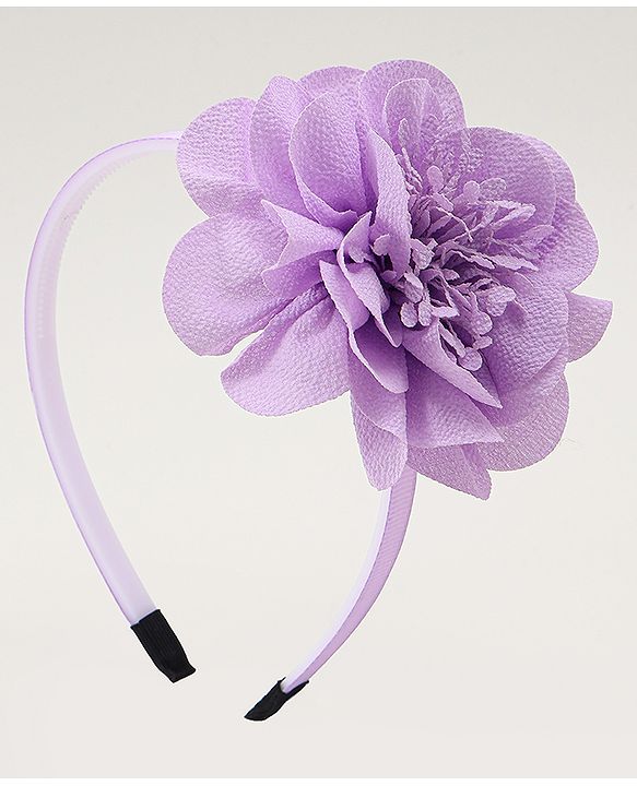 Babyhug Free Size Hair Band With Floral Applique - White