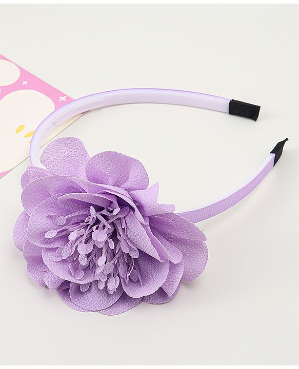 Babyhug Free Size Hair Band With Floral Applique - White