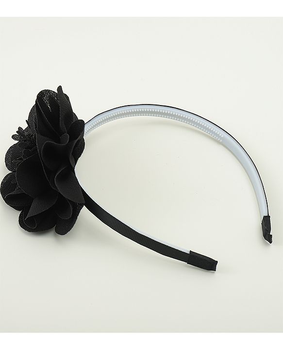 Babyhug Free Size Hair Band With Floral Applique - White
