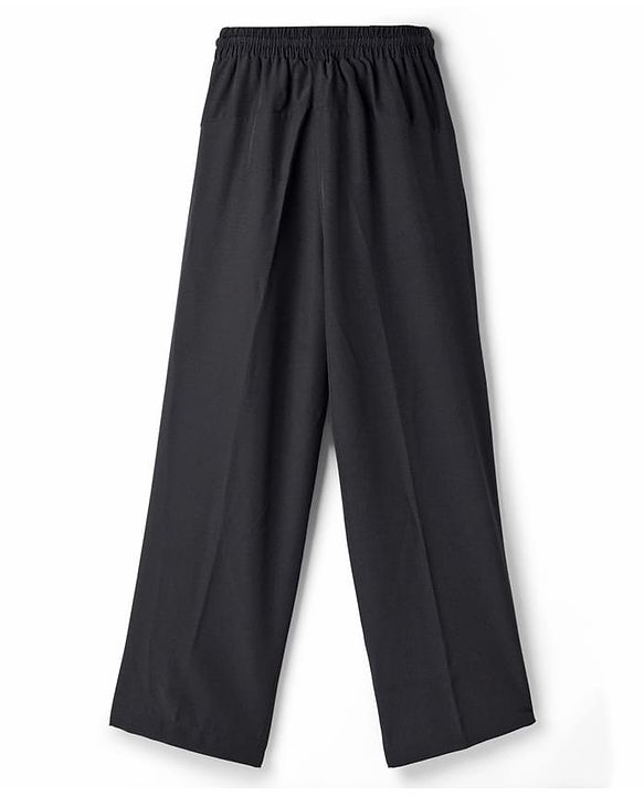 Pine Active Woven Full Length Super Stretch Solid Coloured Track Pant - Black
