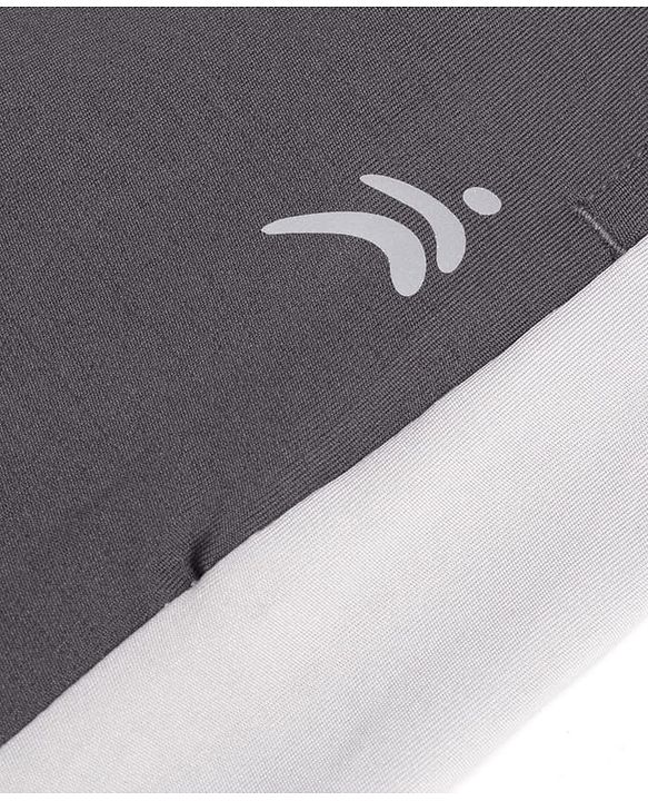 Pine Active Knit Full Length Super Stretch Solid Coloured Track Pant with Tape Detailing -  Dark Grey