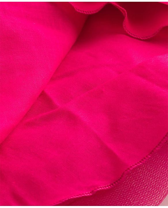Babyhug 5 Layers Mesh Sleeveless Party Gown With 3D Flower Detailing & Bow Applique With Yoke Pleating - Red