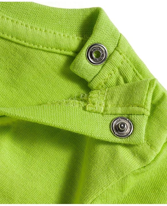 Babyhug 100% Cotton Knit Full Sleeves T-Shirts with Animal Graphics Pack of 3 - Navy Blue Lime Green & Coral