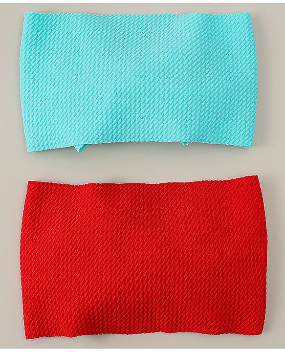 Babyhug Headbands with Bow Applique Pack of 2 - Red & Green