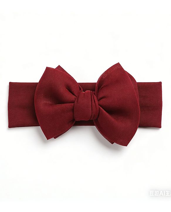 Babyhug Headbands With Bow Applique Pack of 3 - Red & White