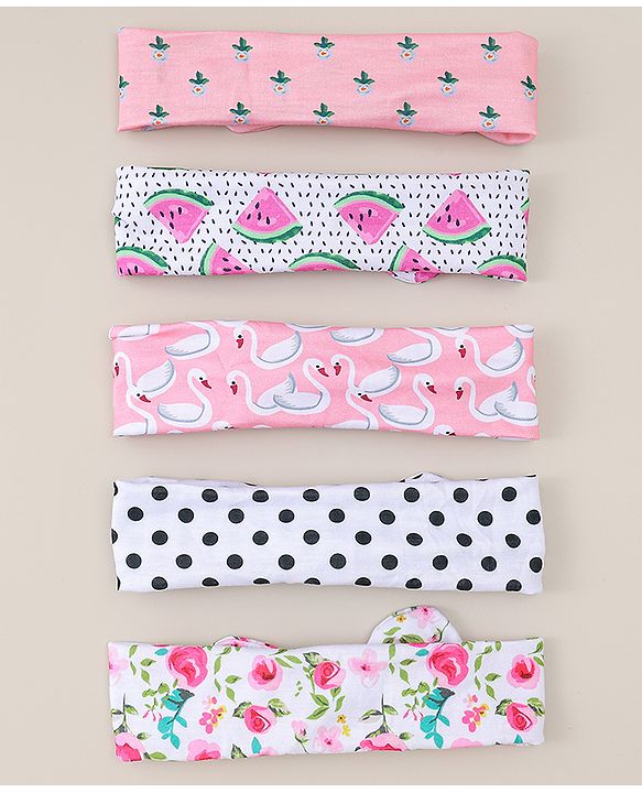 Babyhug Headbands Pack Of 5 - Multicolour