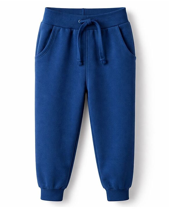 Babyhug Single Jersey Knit Full Sleeves Striped T-Shirt & Lounge Pant Set with Dino Graphic - Navy Blue & Red