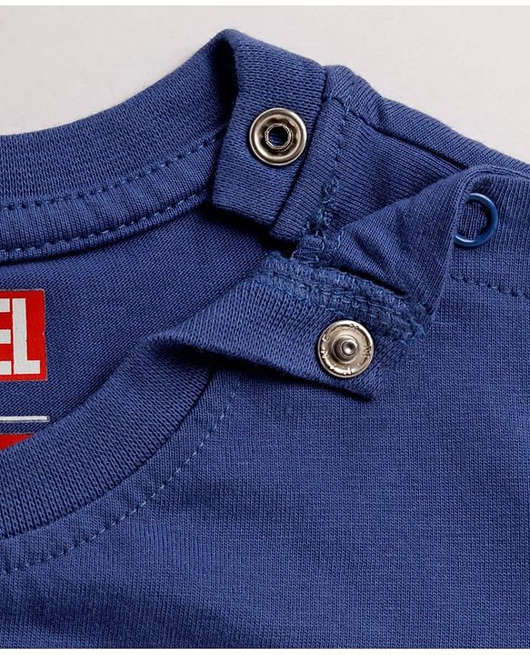 Babyhug Marvel Single Jersey Knit Full Sleeves Night Suit With Marvel Character Print - Navy Blue