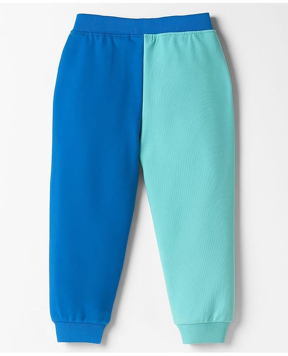 Babyhug Disney Terry Knit Track Pant with Mickey & Friends Graphic -  Light Blue & Blue