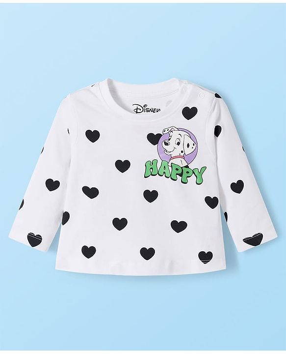 Babyhug Disney Single Jersey Knit Full Sleeves T-Shirts with Disney Character Graphic Pack of 5 - White Plum & Pink