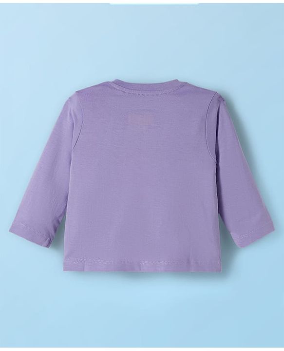 Babyhug Disney Single Jersey Knit Full Sleeves T-Shirts with Disney Character Graphic Pack of 5 - White Plum & Pink