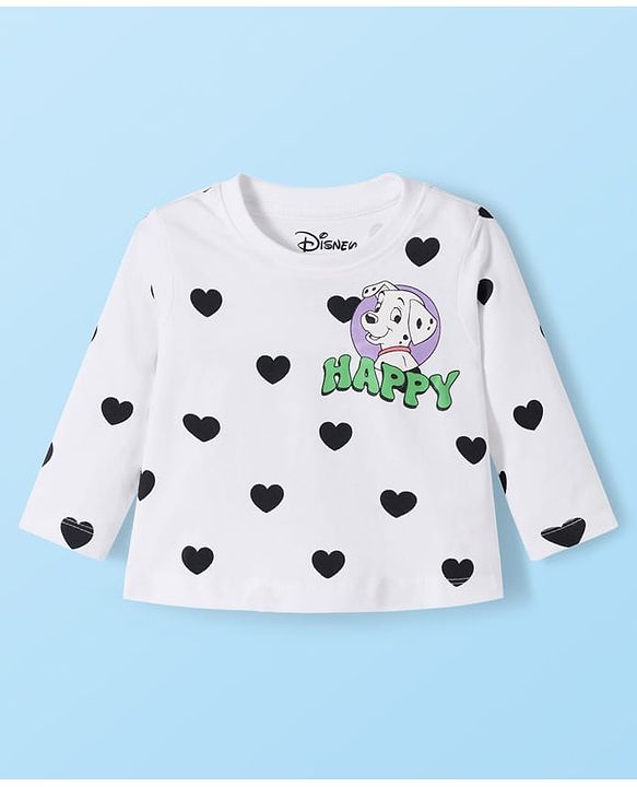 Babyhug Disney Single Jersey Knit Full Sleeves T-Shirts with Disney Character Graphic Pack of 5 - White Plum & Pink