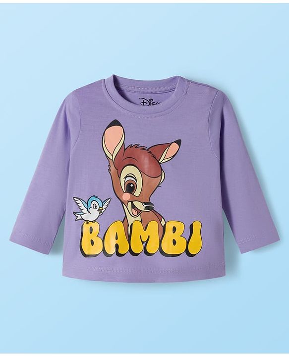 Babyhug Disney Single Jersey Knit Full Sleeves T-Shirts with Disney Character Graphic Pack of 5 - White Plum & Pink