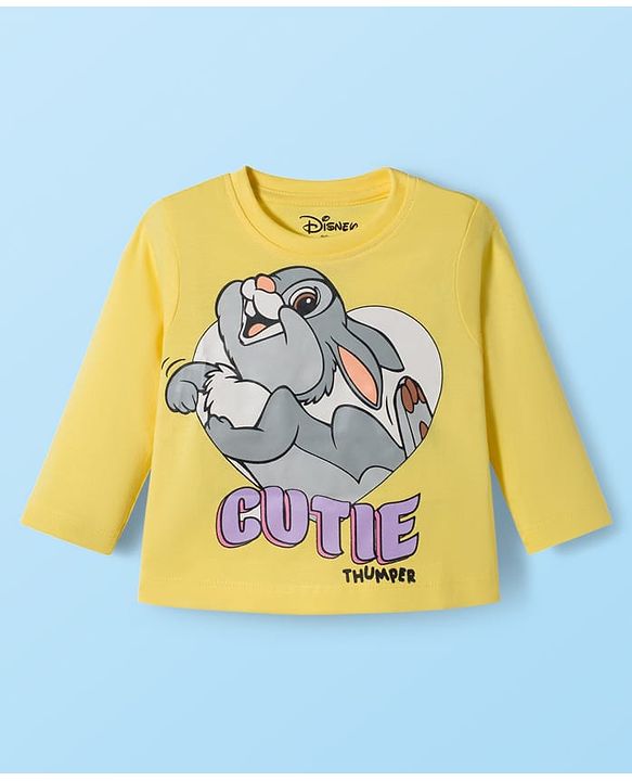 Babyhug Disney Single Jersey Knit Full Sleeves T-Shirts with Disney Character Graphic Pack of 5 - White Plum & Pink