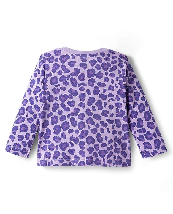 Babyhug Disney Single Jersey Knit Full Sleeves T-Shirt with Disney Character Graphic Pack of 3 - Purple Sea Green & Dark Pink