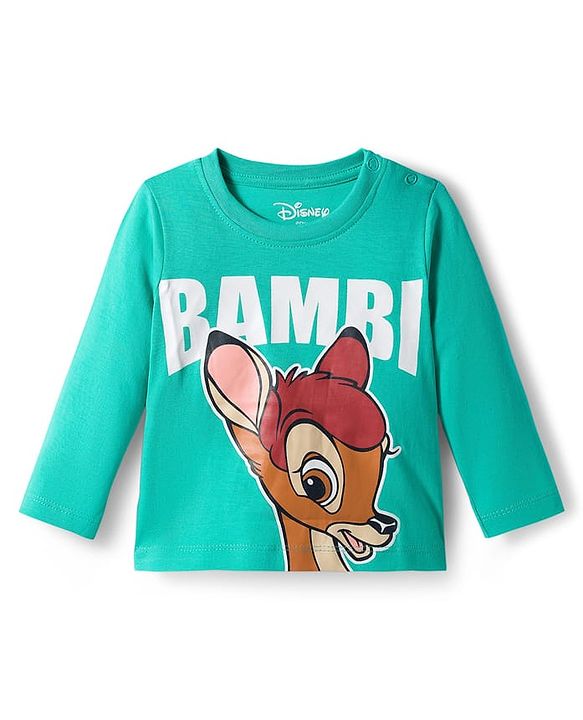 Babyhug Disney Single Jersey Knit Full Sleeves T-Shirt with Disney Character Graphic Pack of 3 - Purple Sea Green & Dark Pink