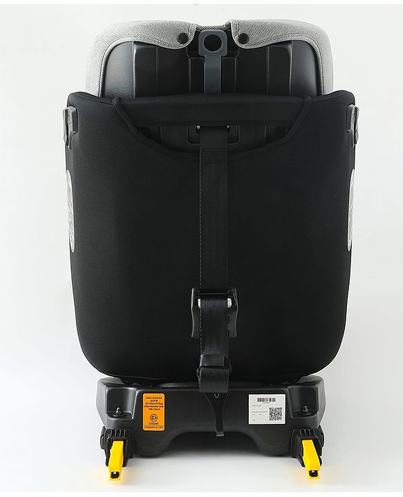 Babyhug Convertible Car Seat with ISOFIX & 360° Rotatable Seat - Black| R129 Certified| i-Size Compliant| Rear & Forward Facing| Newborn to 12 Years| Reclining Seat| Cushion Seat