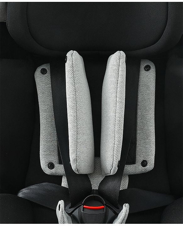 Babyhug Convertible Car Seat with ISOFIX & 360° Rotatable Seat - Black| R129 Certified| i-Size Compliant| Rear & Forward Facing| Newborn to 12 Years| Reclining Seat| Cushion Seat