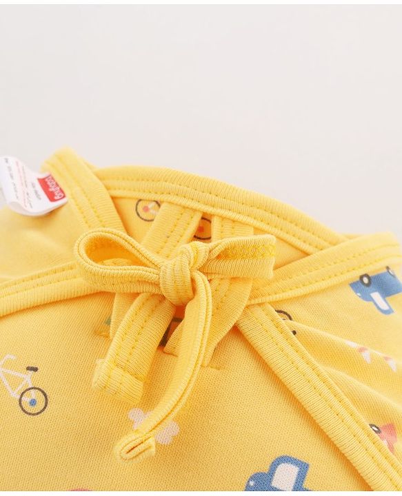 Babyhug 100% Interlock Cotton Double Layer Nappy Helicopter, Boat & Car Print Pack of 6 - Extra Small Size| Machine Washable| Soft & Skin Friendly| Tie Knot Style