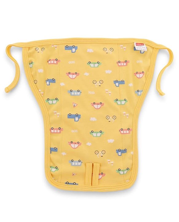 Babyhug 100% Interlock Cotton Double Layer Nappy Helicopter, Boat & Car Print Pack of 12 - Small Size| Machine Washable| Soft & Skin Friendly| Velcro Closure