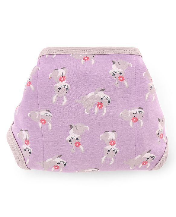 Babyhug 100% Interlock Cotton Double Layer Nappy Rabbit, Rainbow and Flower Print Pack of 12 - Extra Small Size| Machine Washable| Soft & Skin Friendly| Tie Knot Style
