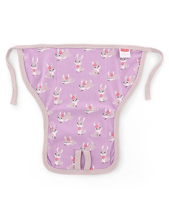 Babyhug 100% Interlock Cotton Double Layer Nappy Rabbit, Rainbow and Flower Print Pack of 12 - Extra Small Size| Machine Washable| Soft & Skin Friendly| Tie Knot Style