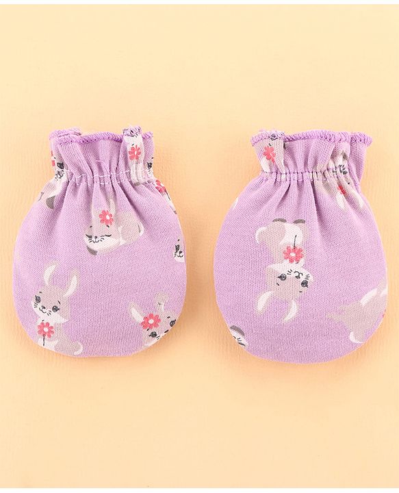 Babyhug 100% Interlock Cotton Clothing Gift Set for Newborn Rabbit Print Pack of 8 - Multicolour