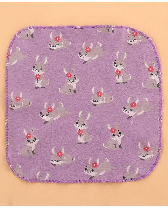 Babyhug 100% Interlock Cotton Clothing Gift Set for Newborn Rabbit Print Pack of 8 - Multicolour