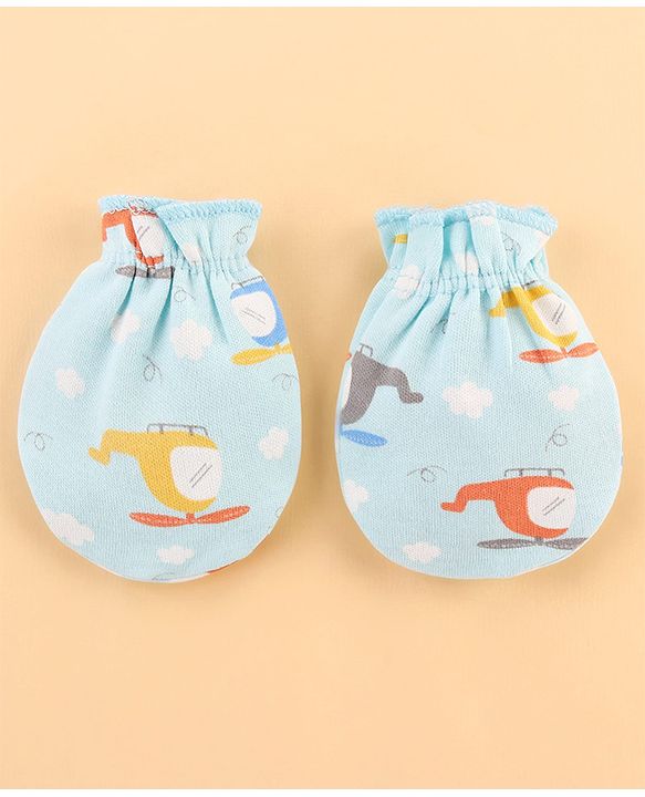 Babyhug 100% Interlock Cotton Clothing Gift Set for Newborn Rabbit Print Pack of 8 - Multicolour