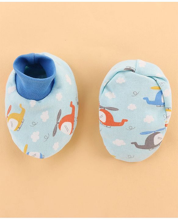 Babyhug 100% Interlock Cotton Clothing Gift Set for Newborn Rabbit Print Pack of 8 - Multicolour