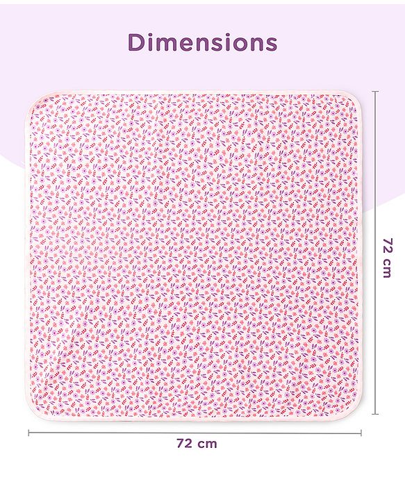 Babyhug 100% Interlock Cotton Wrapper with Rabbit Rainbow and Floral Print| Soft & Breathable| Comfortable Warm and Soothing| Travel Friendly| New Born Gifting  Pack of 3  - Purple Pink & White