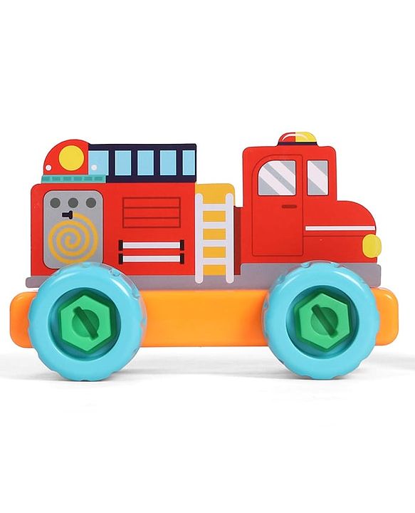 Babyhug 3 in 1 Build a Vehicle Learning Toys for kids- Build, Play & Create| Ambulance, Fire Engine & Clean Up Truck| Indoor Game| STEM Educational Toy| Gifting Idea for age 3+|BIS Certified| DIY Toy