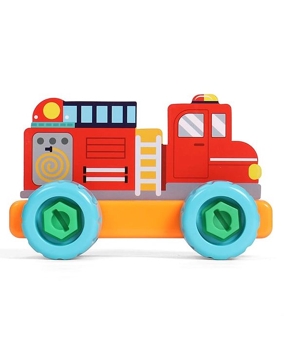 Babyhug 3 in 1 Build a Vehicle Learning Toys for kids- Build, Play & Create| Ambulance, Fire Engine & Clean Up Truck| Indoor Game| STEM Educational Toy| Gifting Idea for age 3+|BIS Certified| DIY Toy