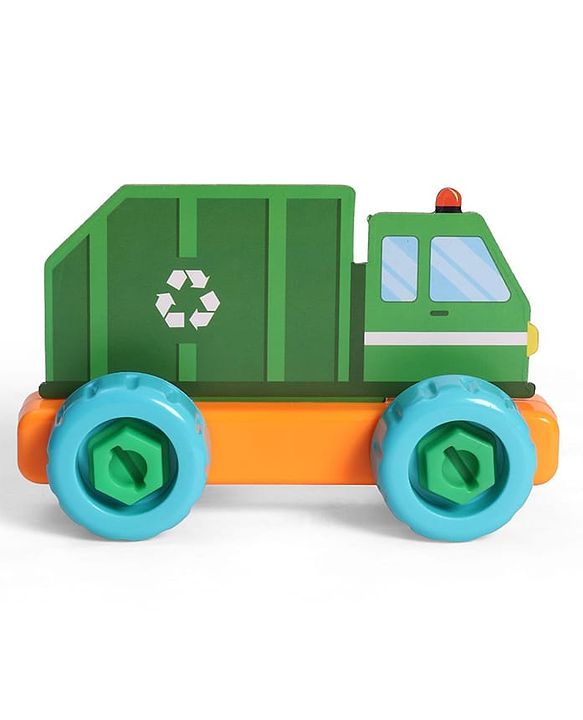 Babyhug 3 in 1 Build a Vehicle Learning Toys for kids- Build, Play & Create| Ambulance, Fire Engine & Clean Up Truck| Indoor Game| STEM Educational Toy| Gifting Idea for age 3+|BIS Certified| DIY Toy