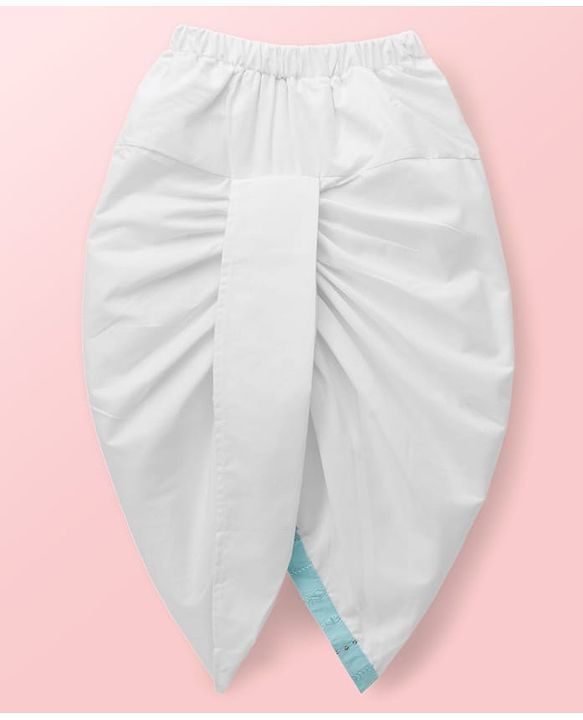Babyhug Woven Full Sleeves Kurta & Dhoti Set With Sequin Detailing - Light Blue