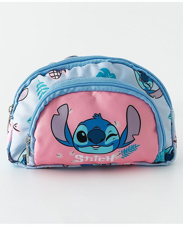 Babyhug Sling Bag With Lilo & Stitch Graphics - Pink & Blue