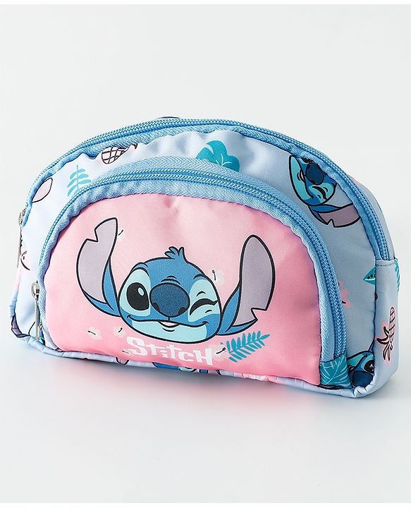Babyhug Sling Bag With Lilo & Stitch Graphics - Pink & Blue