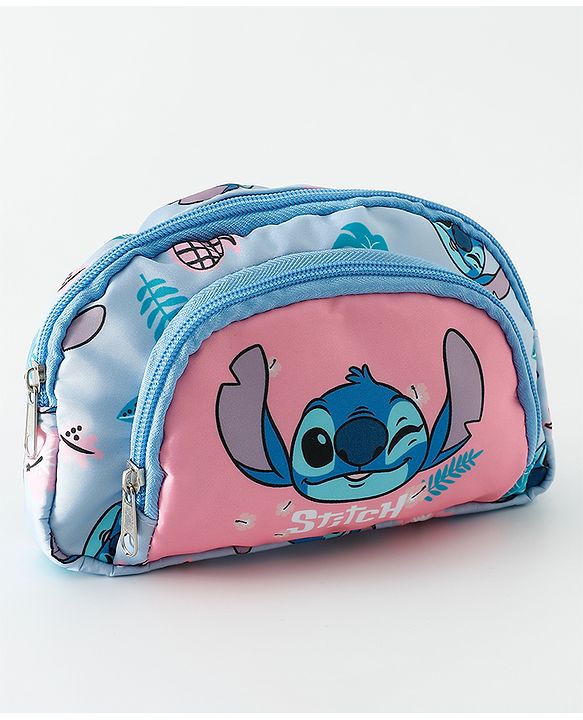 Babyhug Sling Bag With Lilo & Stitch Graphics - Pink & Blue