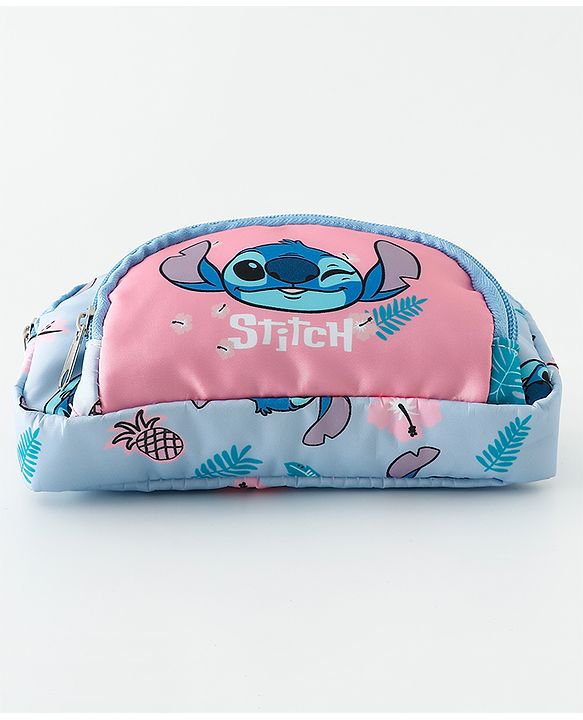 Babyhug Sling Bag With Lilo & Stitch Graphics - Pink & Blue